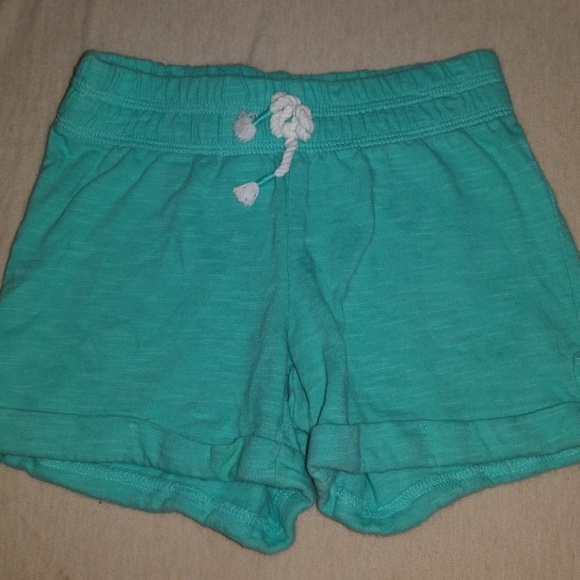 GIRLS TEAL SHORTS SIZE 5 - Picture 3 of 4